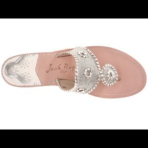 Silver Sparkle Jack Rogers size 5